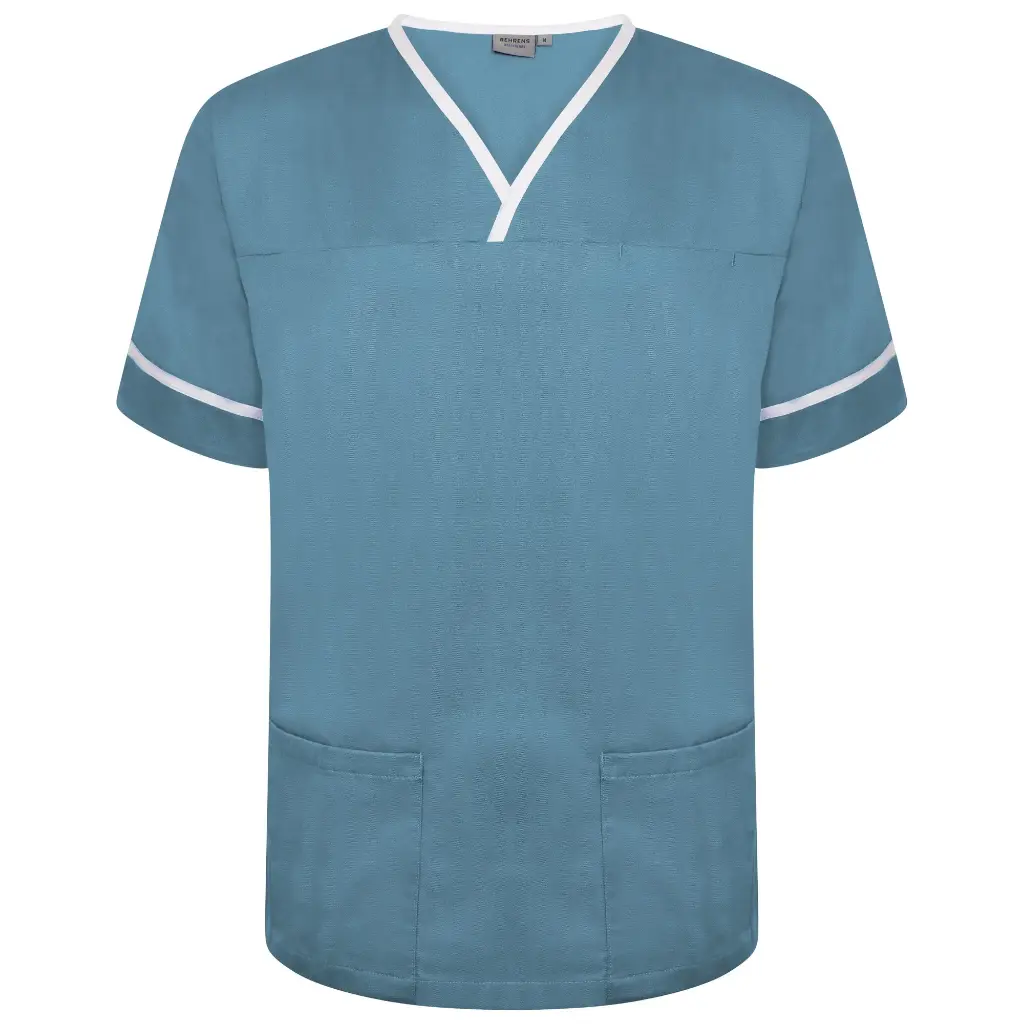 RH Unisex Scrub Top with logo and title