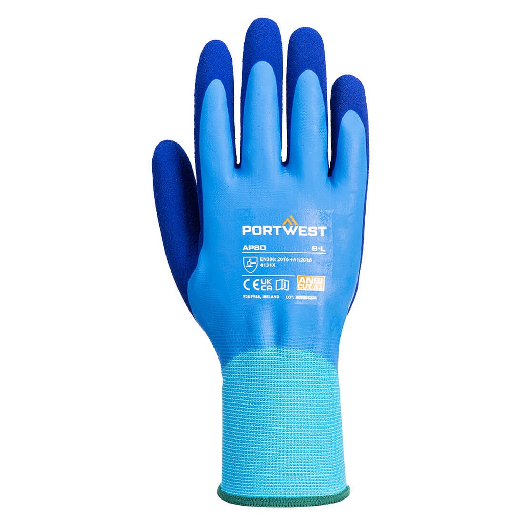 Liquid Pro Grip 13 Latex Foam Aqua Glove