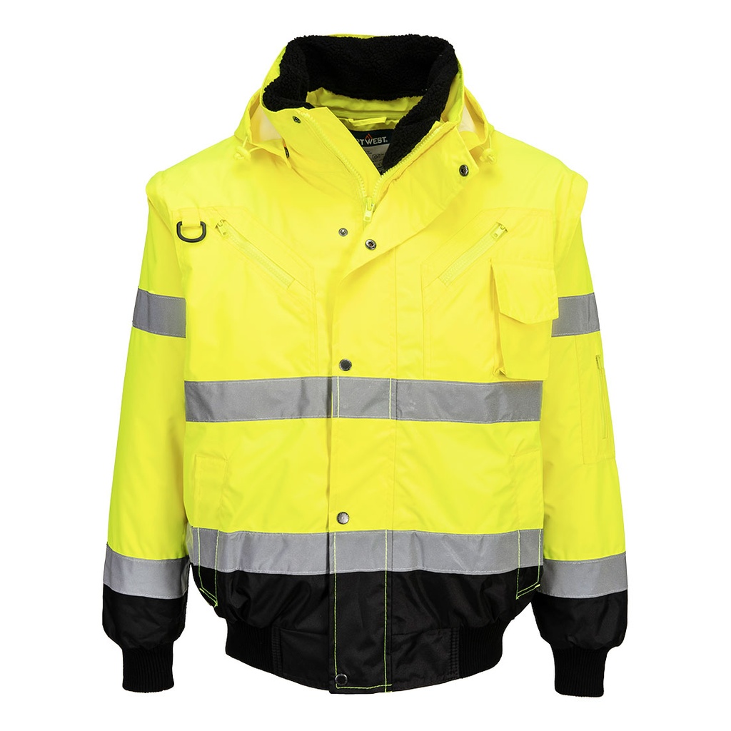 Hi-Vis 3-in-1 Contrast Bomber Jacket